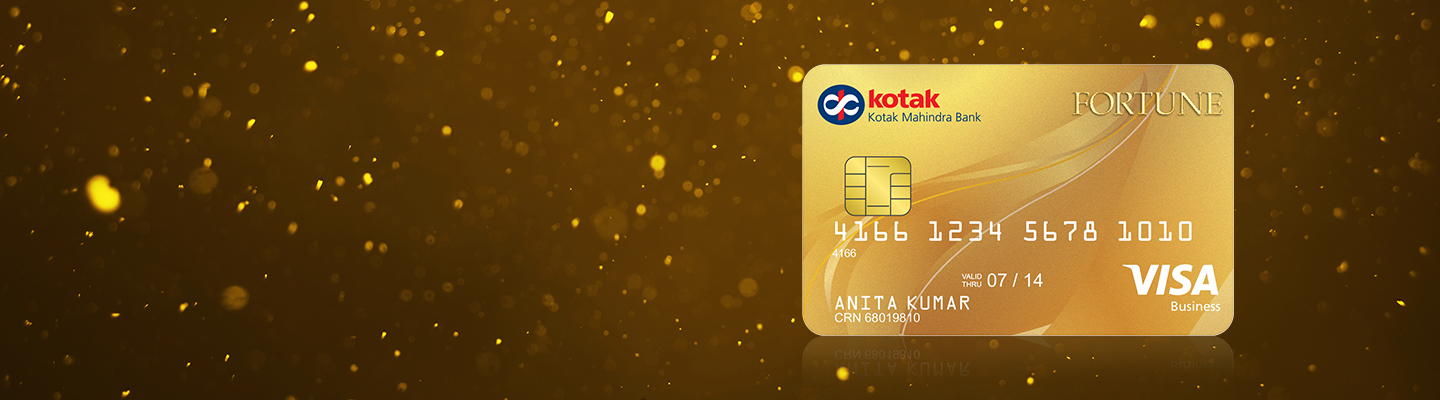 Credit Card Fortune Gold Credit Card For Higher Cash Limits By Kotak Mahindra Bank