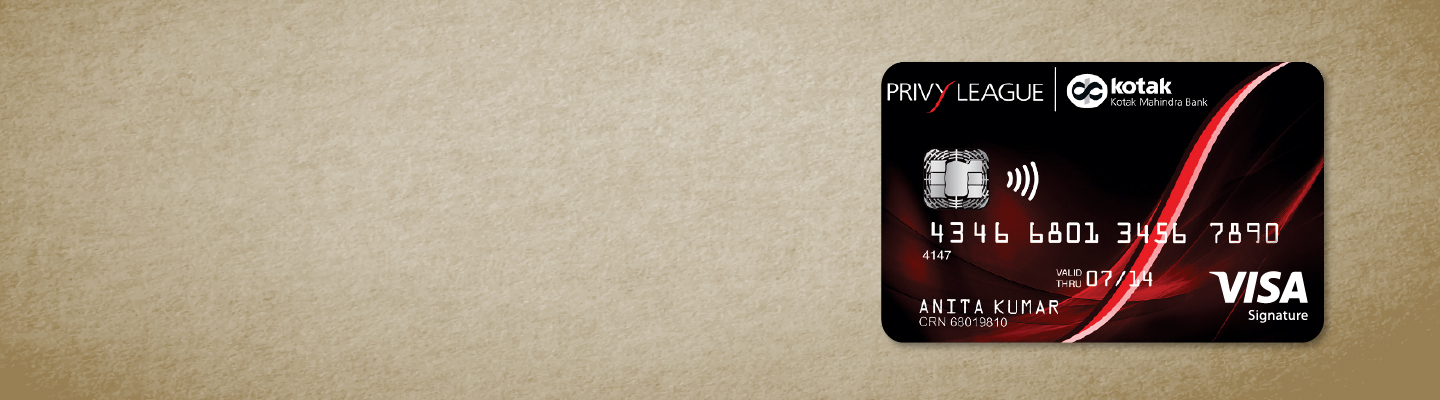 Credit Card - Privy League Signature Credit Cards (Optima & Prima) from Kotak Bank