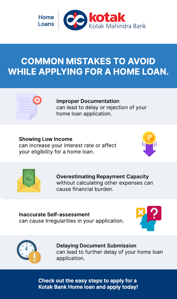 Mistakes that one should avoid while availing a home loan