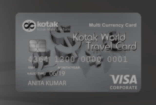 Forex Card By Kotak Mahindra Bank - 