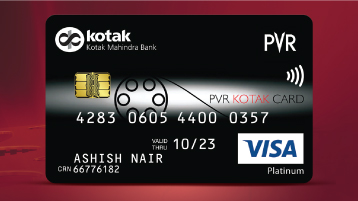 Credit Card Pvr Platinum Credit Card For Movies By Kotak